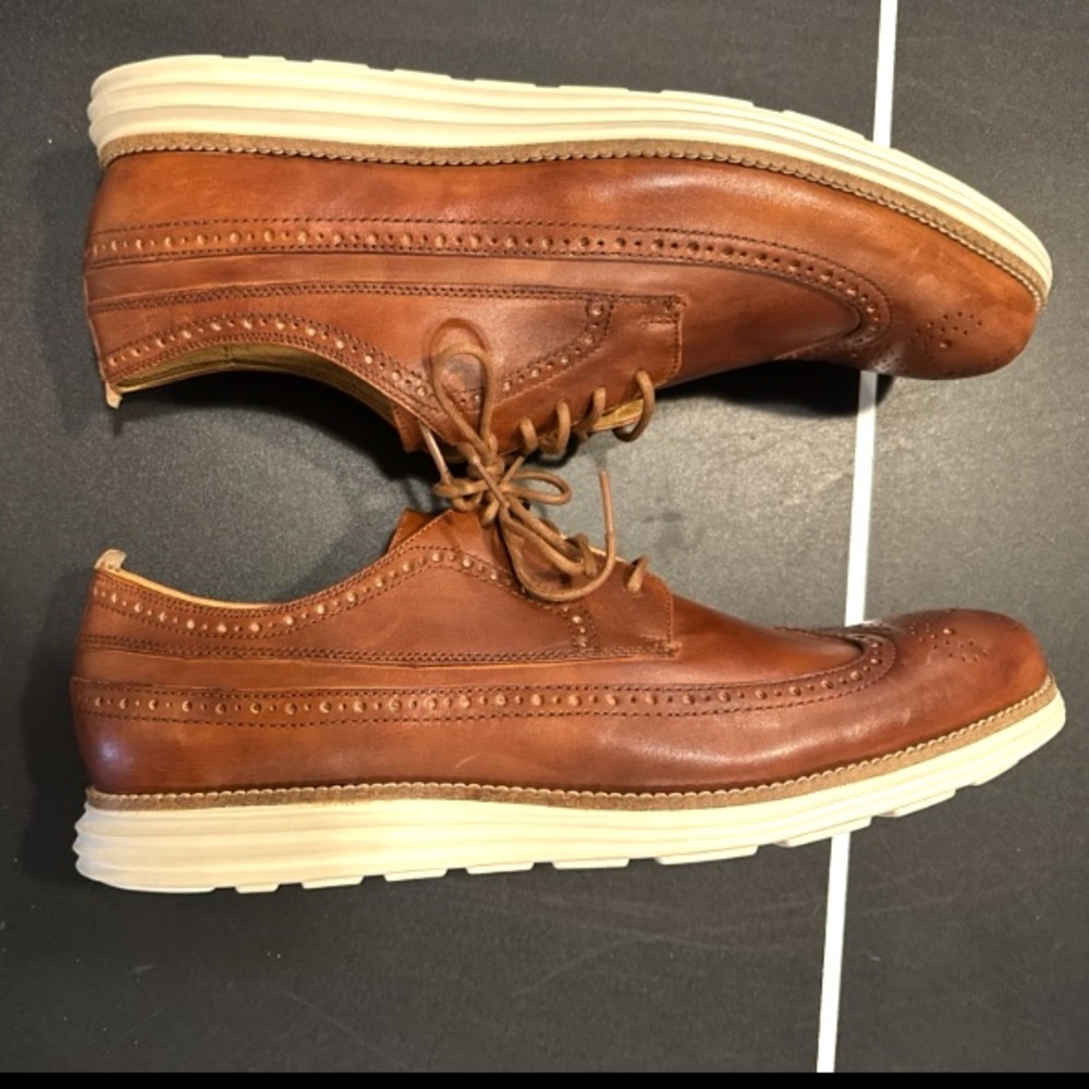 Cole Haan Men's Leather Grand Wingtip Oxford - Picture 5 of 11